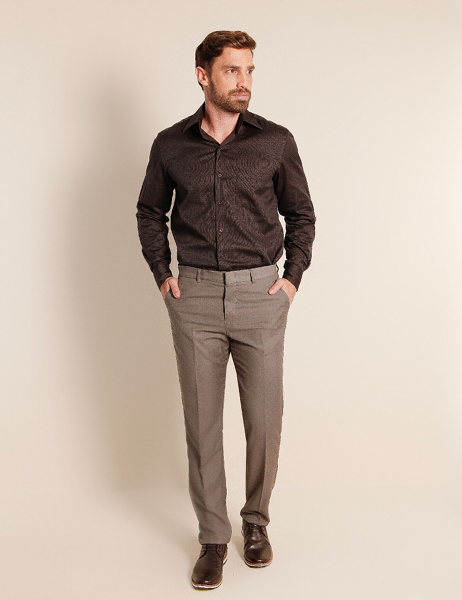 Pantalón de vestir liso Slim